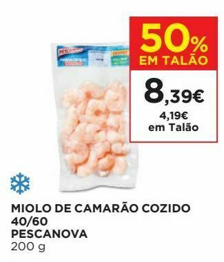 El Corte Inglés Camarão cozido pescanova promoção