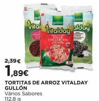 El Corte Inglés Tortinhas de arroz gullon promoção