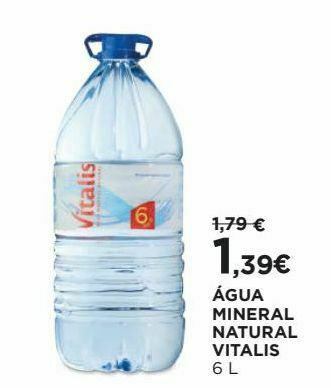 El Corte Inglés Água vitalis promoção