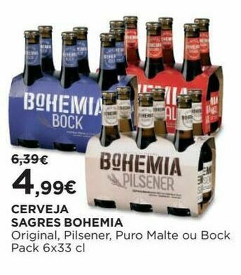 El Corte Inglés Cerveja bohemia promoção