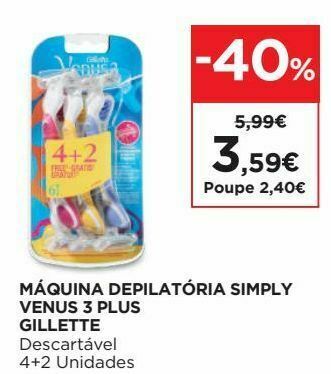 El Corte Inglés Depilação gillette promoção