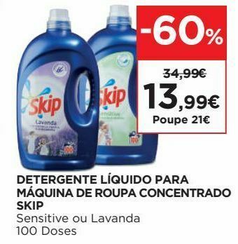 El Corte Inglés Detergente líquido skip promoção