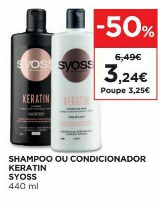 El Corte Inglés Produtos para o cabelo syoss promoção