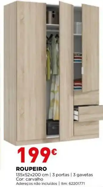 Bricomarché Roupeiro 135x52x200cm promoção