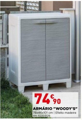 Bricomarché Armário "Woody's" 78x46x101cm promoção