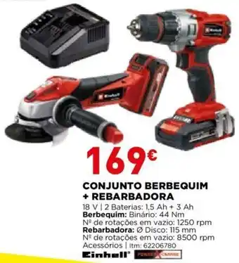 Bricomarché Einhell Conjunto Berbequim + Rebarbadora promoção