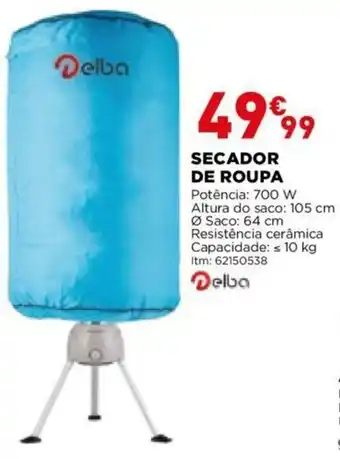 Bricomarché Delba Secador de Roupa 700W promoção