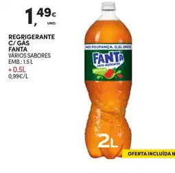 Continente Regrigerante c/gas fanta vários sabores promoção