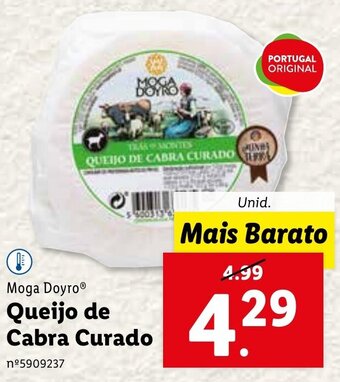 Lidl Moga Doyro Queijo de Cabra Curado promoção