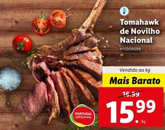 Lidl Tomahawk de Novilho Nacional promoção
