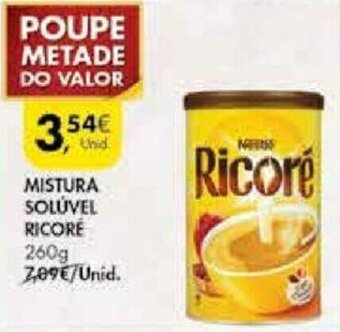 Pingo Doce Mistura Solúvel Ricoré 260g promoção