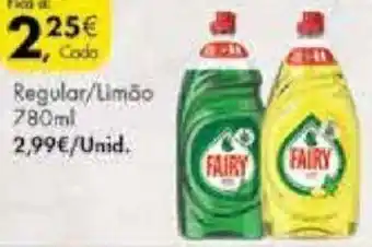Pingo Doce Detergente Manual Concentrado P/Loiça Fairy Ultra 780ml promoção