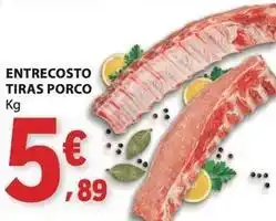 E.Leclerc Entrecosto tiras porco promoção