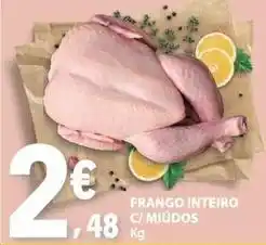 E.Leclerc Frango inteiro c/ miudos promoção