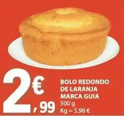 E.Leclerc Marca guia - bolo redondo de laranja promoção