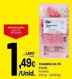 Intermarché Porsi - fiambre da pa promoção