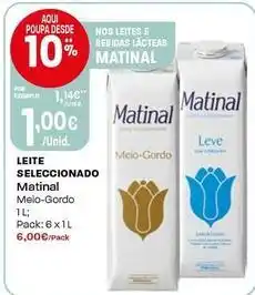 Intermarché Matinal - leite seleccionado promoção