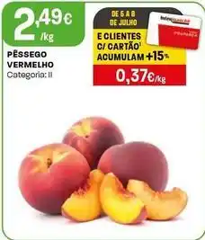 Intermarché Pêssego vermelho promoção
