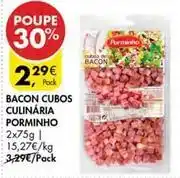 Pingo Doce Porminho - bacon cubos culinaria promoção