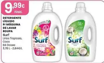 Intermarché Surf - detergente líquido p/maquina de lavar roupa promoção