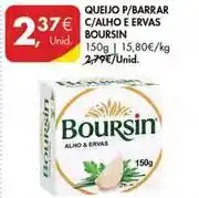 Pingo Doce Boursin - queijo p/barrar c/alho e ervas promoção