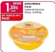 Intermarché Porsi - sopa fresca promoção