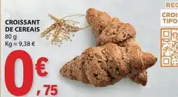 E.Leclerc Croissant de cereais promoção
