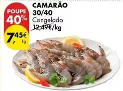 Pingo Doce Camarão 30/40 promoção