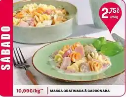 Intermarché Massa gratinada a carbonara promoção