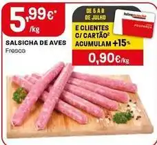 Intermarché Salsicha de aves promoção