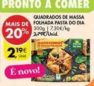 Pingo Doce Dia - quadrados de massa folhada pasta do promoção