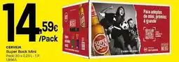Intermarché Super bock - cerveja mini promoção