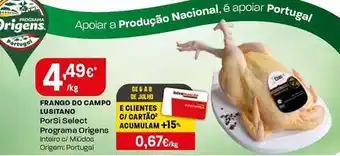 Intermarché Porsi select - frango do campo lusitano promoção