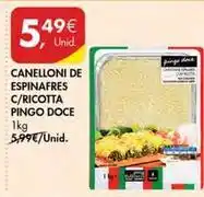 Pingo Doce Pingo doce - canelloni de espinafres c/ ricotta pingo doce promoção