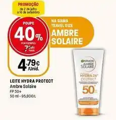 Intermarché Garnier - leite hydara protect promoção