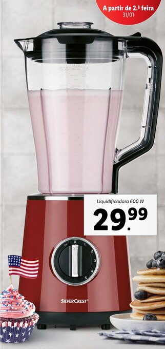 Lidl Silvercrest Liquidificadora 600W promoção