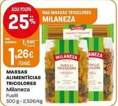Intermarché Milaneza - massas alimenticias tricolores promoção