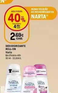 Intermarché Narta - desodorizante roll-on promoção
