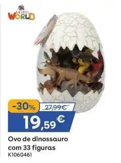 Toys R Us Animal world - ovo de dinossauro com 33 figuras promoção