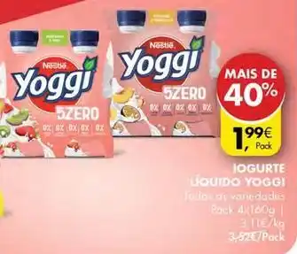Pingo Doce Yoggi - iogurte liquido promoção