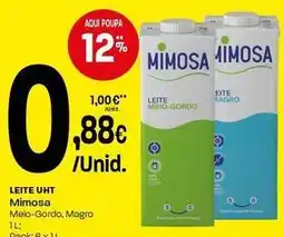 Intermarché Mimosa - leite uht promoção