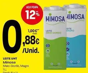 Intermarché Mimosa - leite uht promoção