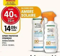 Intermarché Garnier - spray protetor criancas promoção