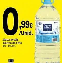 Intermarché Serras de fafe - água s/gas promoção