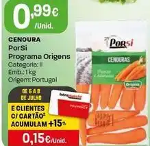 Intermarché Porsi - cenoura programa origens promoção