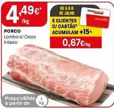 Intermarché Porco lombo s/osso interio promoção