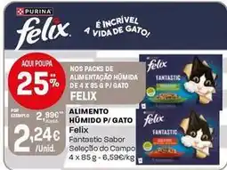 Intermarché Purina - alimento humido p/gato felix promoção