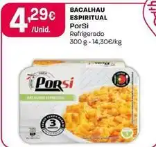 Intermarché Porsi - bacalhau espiritual promoção
