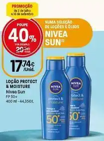 Intermarché Nivea sun - locao protect & moisture promoção