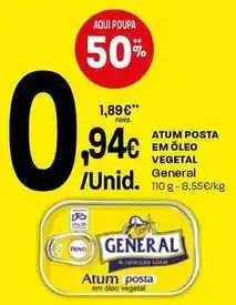Intermarché General - atum posta em oleo vegetal promoção